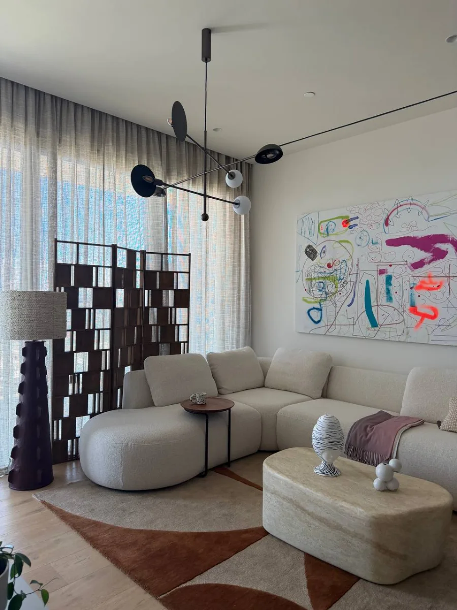 Painting in a family room
