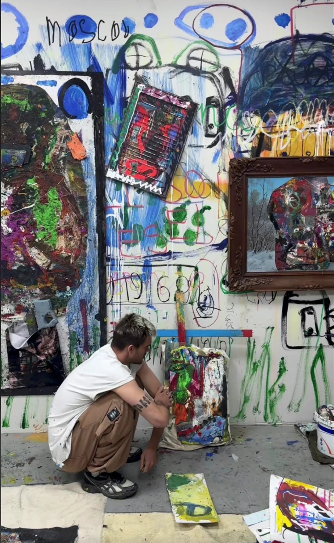 The artist’s studio